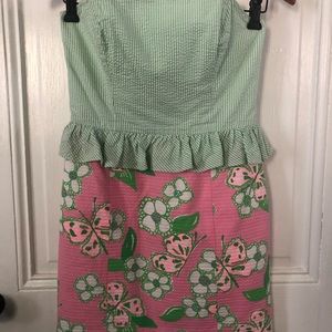 Lilly Pulitzer strapless dress